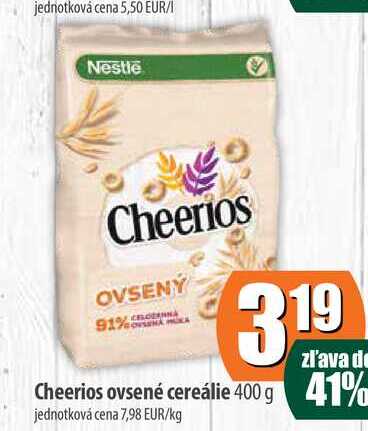 Cheerios ovsené cereálie 400g