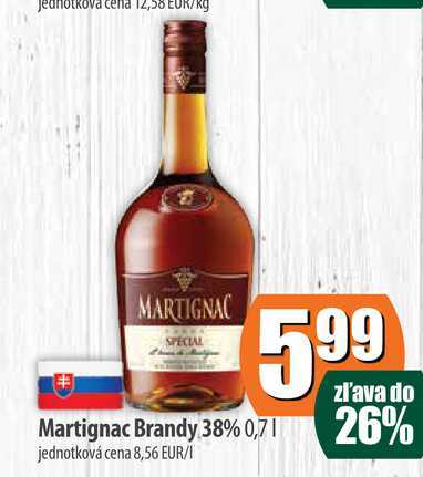 Martignac Brandy 38% 0,7 l