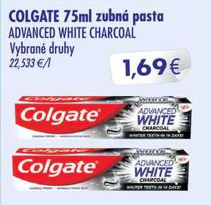 COLGATE ADVANCED WHITE CHARCOAL zubná pasta 75ml  