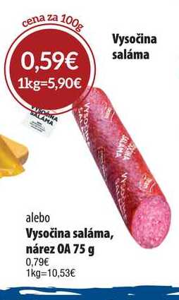 Vysočina saláma 100 g