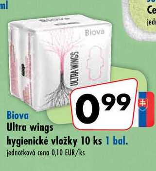Ultra wings hygienické vložky 10 ks 