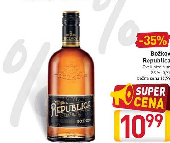  Božkov Republica Exclusive rum 38 %,0,7 l