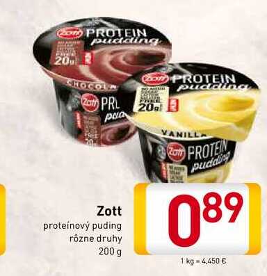  Zott proteínový puding 200 g