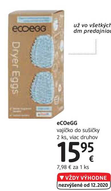 eCOGG vajíčko do sušičky, 2 ks