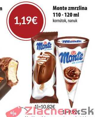 Monte zmrzlina 110-120 ml