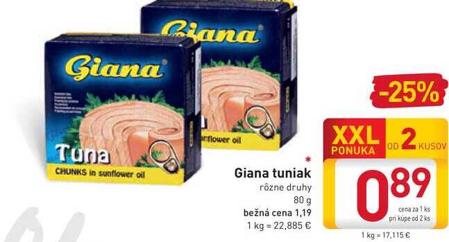  Giana tuniak  80 g
