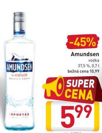  Amundsen vodka 37,5%, 0,7 l