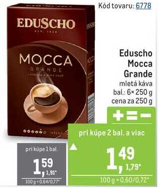 Eduscho Mocca Grande mletá káva 250g