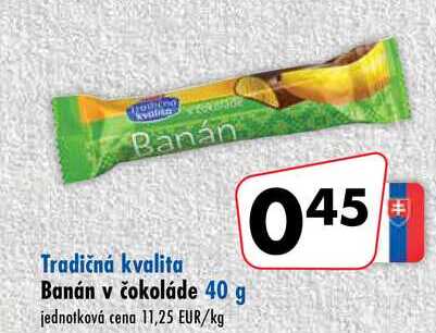Banán v čokoláde 40 g