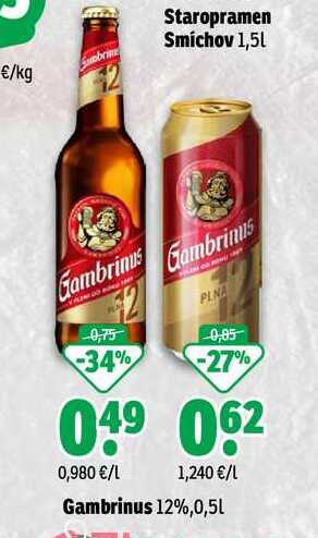 Gambrinus 12% 0,5L 
