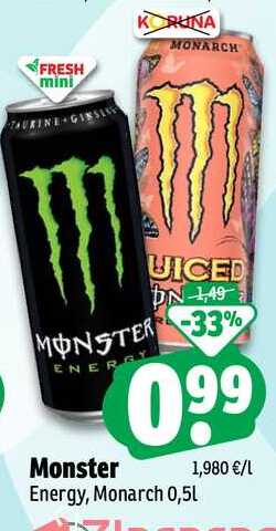 Monster Energy, Monarch 0,5L 