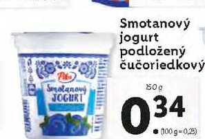 Smotanový jogurt podložený čučoriedkový 150 g
