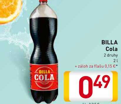 BILLA COLA 2 l