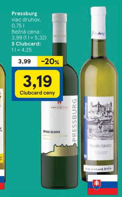 Pressburg, 0,75 l