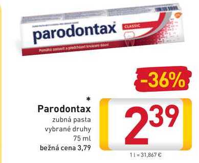 Parodontax zubná pasta 75 ml