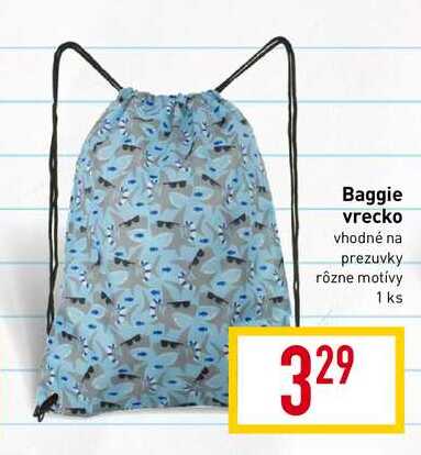 Baggie vrecko vhodné na prezuvky 1 ks