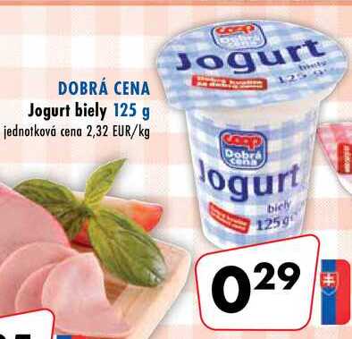 Jogurt biely 125 g 