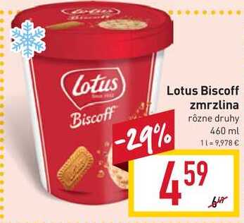 Lotus Biscoff zmrzlina 460 ml