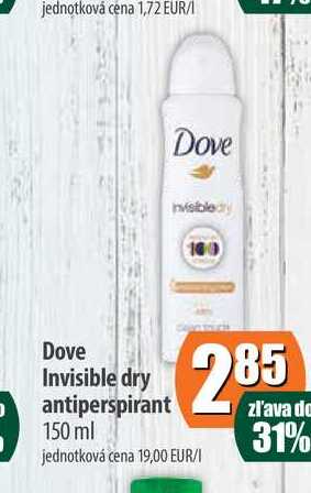 Dove Invisible dry antiperspirant 150 ml
