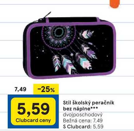 Stil školský peračník bez náplne