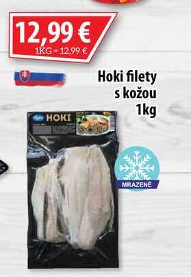 Hoki filety s kožou 1kg 