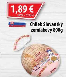 Chlieb Slovanský zemiakový 800g 