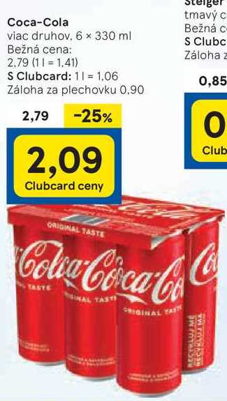 Coca-Cola, 6 x 330 ml