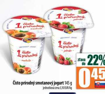 Čisto prírodný smotanový jogurt 145 g