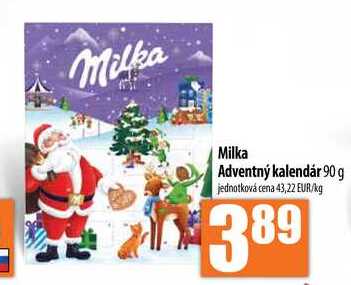 Milka Adventný kalendár 90 g 