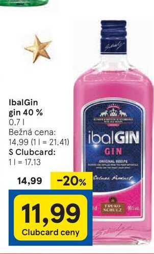 IbalGin gin 40 %, 0,7 l
