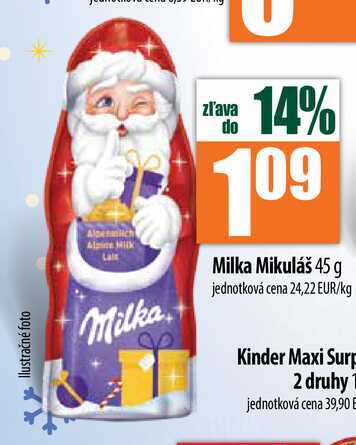Milka Mikuláš 45 g 