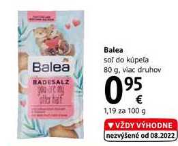 Balea soľ do kúpeľa, 80 g