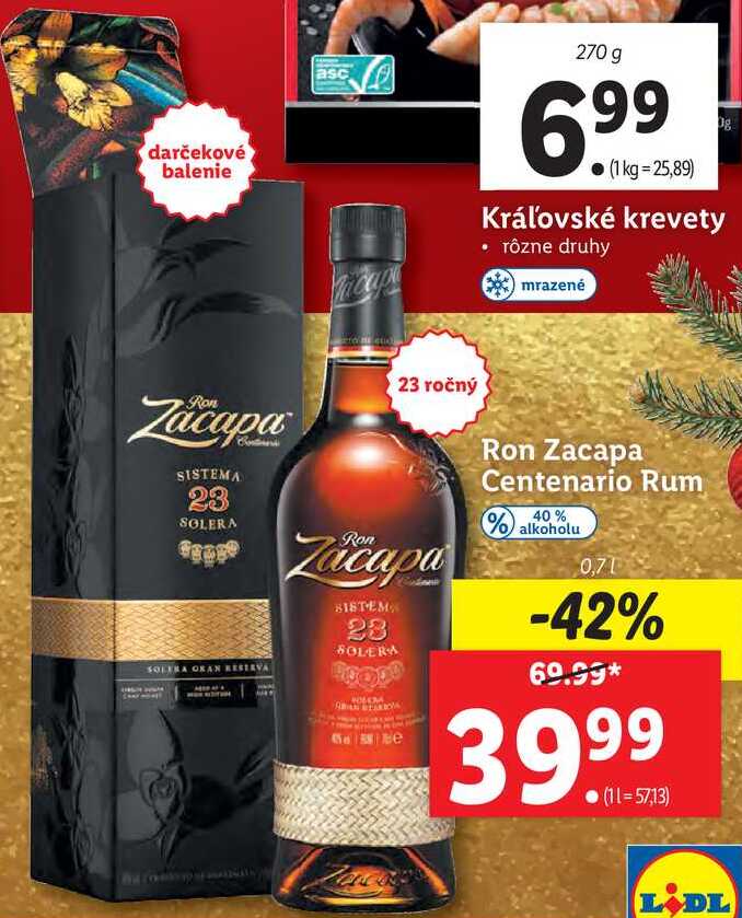 Ron Zacapa Centenario Rum 0,7 l 