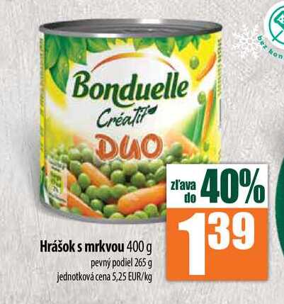 Hrášok s mrkvou 400 g 