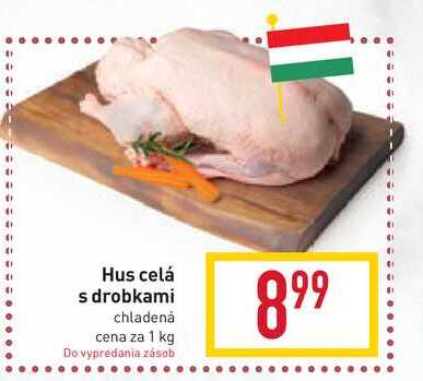 Hus celá s drobkami chladená cena za 1 kg