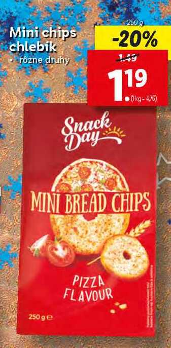 ARCHIV | Mini chips chlebík 250 g v akcii platné do: 31.12.2022