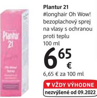 Plantur 21 #longhair Oh Wow! bezoplachový sprej na vlasy, 100 ml