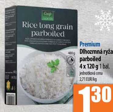 Dlhozrnná ryža parboiled 4x 120 g