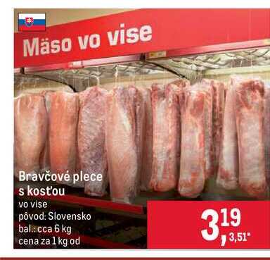 Bravčové plece s kost'ou vo vise 1 kg
