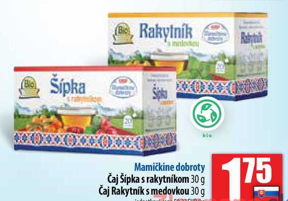 Čaj Šípka s rakytníkom 30 g 