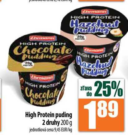 High Protein puding 2 druhy 200 g