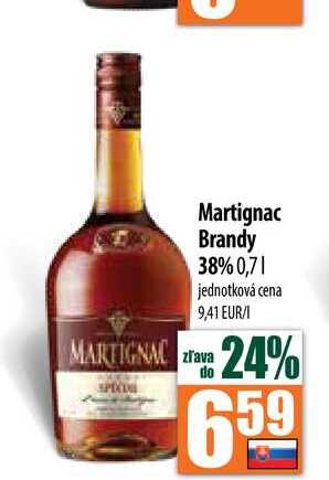 Martignac Brandy 38% 0,7 l