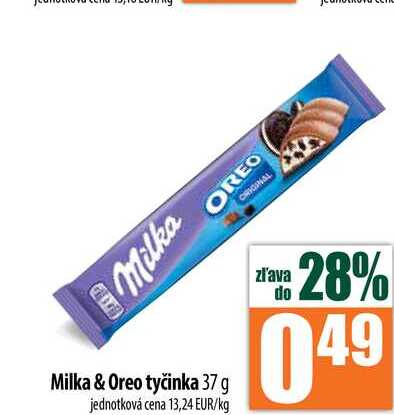 Milka & Oreo tyčinka 37 g
