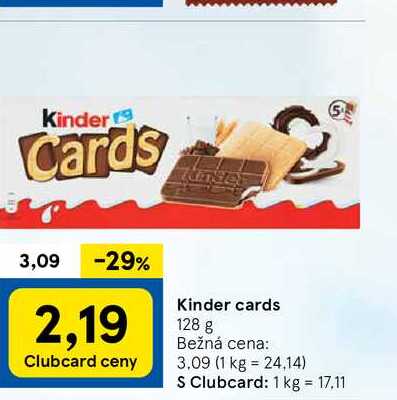 Kinder Cards - 5 Pack