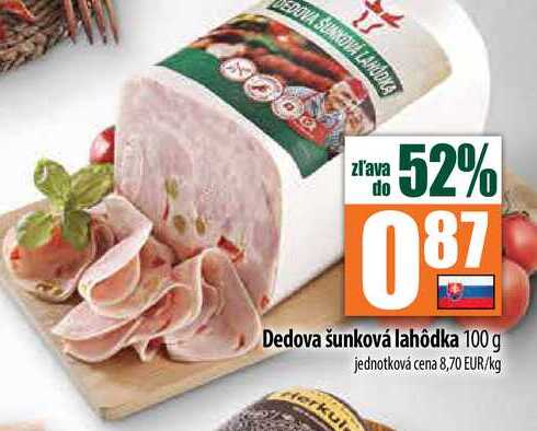 Dedova šunková lahôdka 100 g