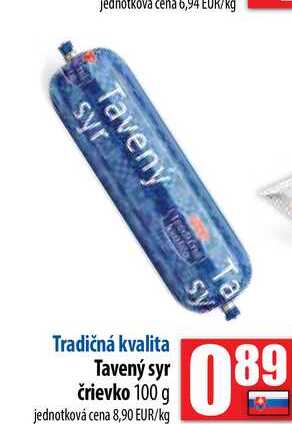 Tavený syr črievko 100 g