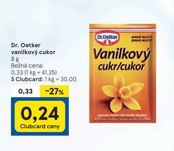 Dr. Oetker vanilkový cukor, 8 g