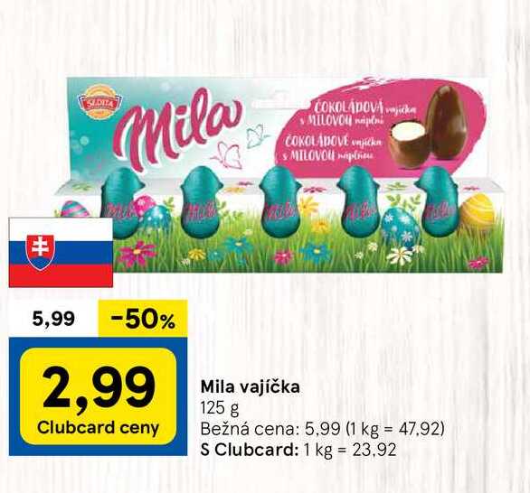 Mila vajíčka, 125 g