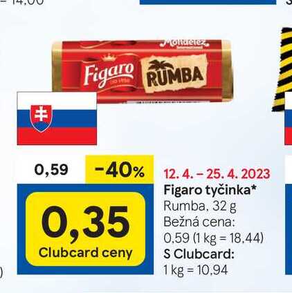 Figaro Rumba tyčinka 32 g