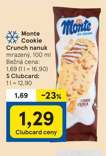 Monte Cookie Crunch nanuk mrazený, 100 ml